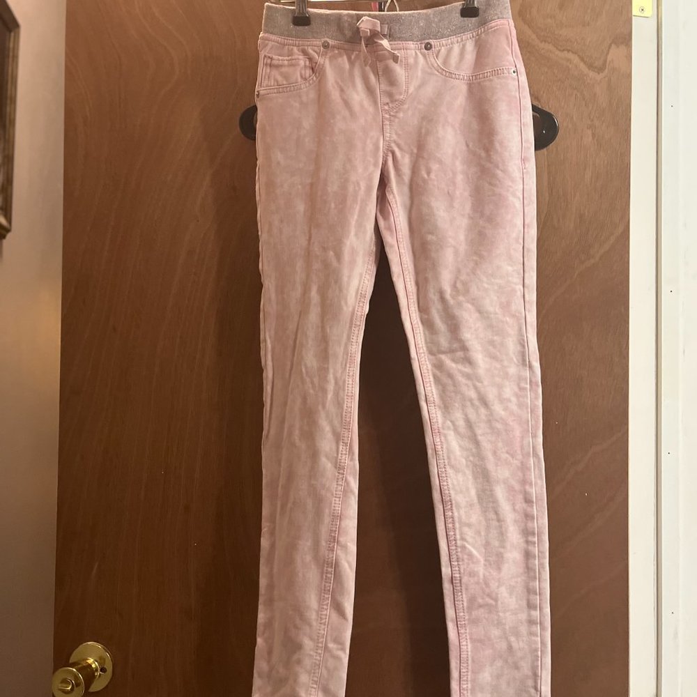 Girl's size 14 Buffalo David Bitton stretch Skinny Pink Jeans